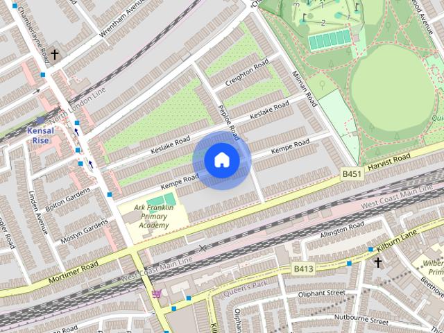 House for rent in Brondesbury, Greater London