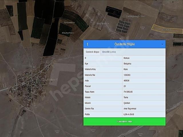 Selçuklu, Konya içerisinde satılık Arsa
