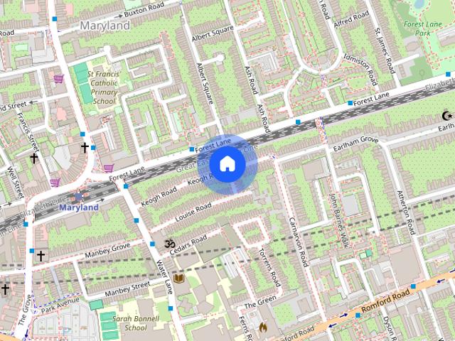 House for rent in Maryland, Greater London
