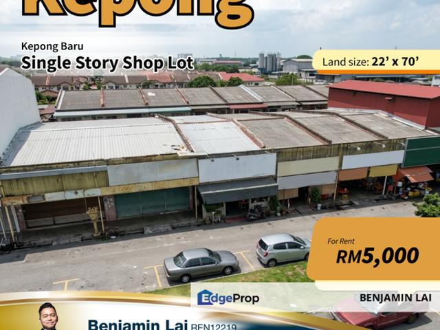 Shop for rent in Kepong, Kuala Lumpur