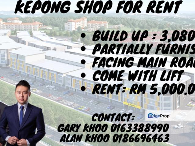 Shop for rent in Kepong, Kuala Lumpur