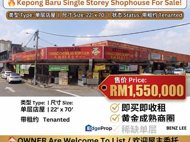 Shop for sale in Kepong