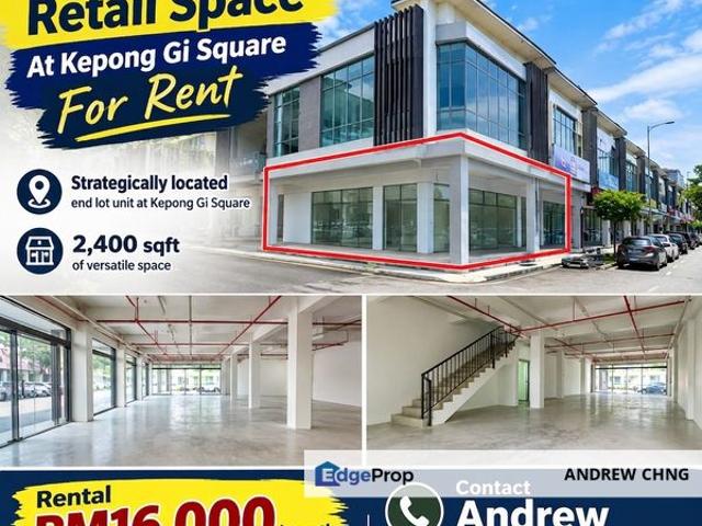 Shop for rent in Kepong, Kuala Lumpur