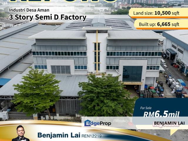 Warehouse for sale in Kepong, Kuala Lumpur