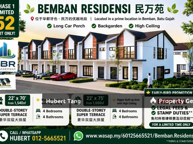 Terraced House for sale in Perak, Batu Gajah
