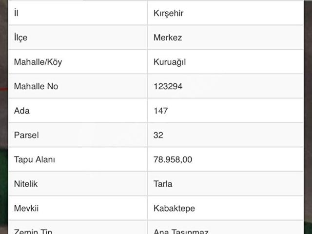 Kuruağıl, Kırşehir Merkez içerisinde satılık Arsa