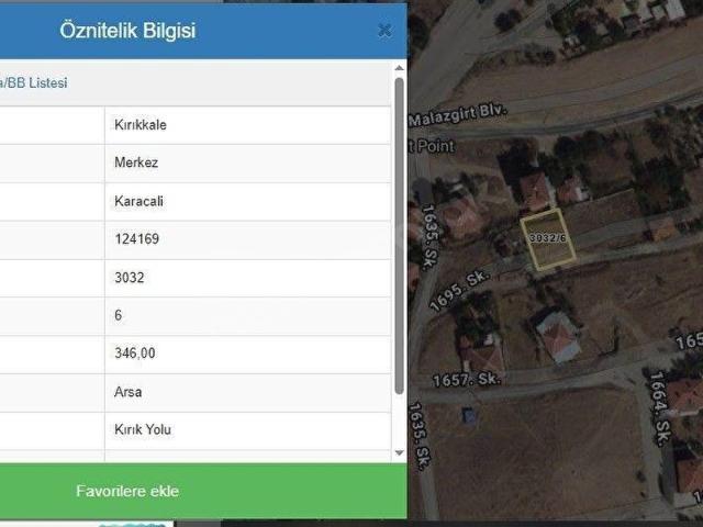 Kırıkkale Merkez, Kirikkale içerisinde satılık Arsa