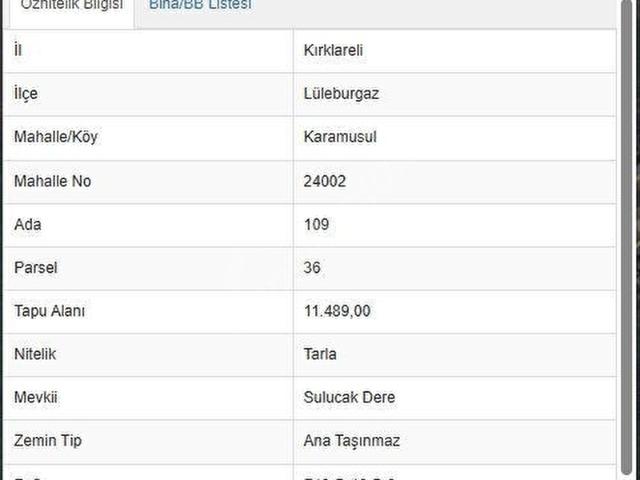 Lüleburgaz, Kirklareli içerisinde satılık Arsa