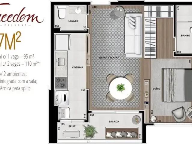 Kitnet venda em Palhano, Londrina