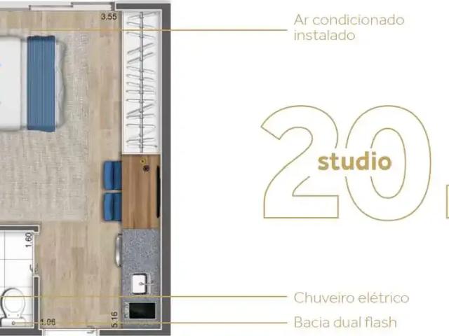 Kitnet venda em Região Imediata de São Paulo, Região Metropolitana de São Paulo