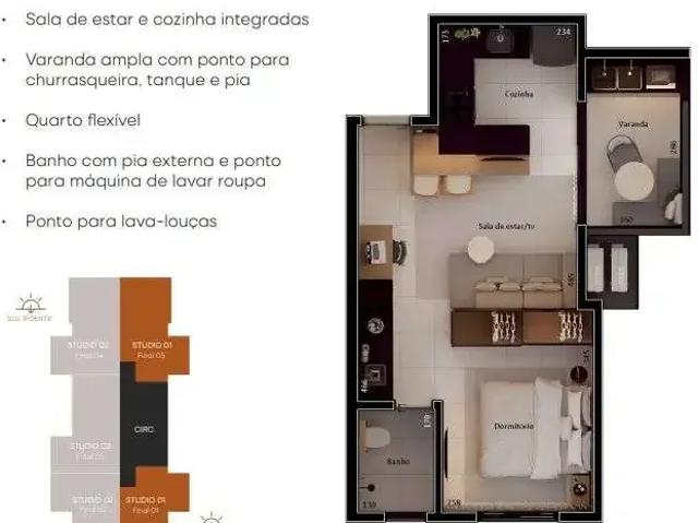 Kitnet venda em Região Geográfica Imediata de Uberlândia, Oliveira Fortes