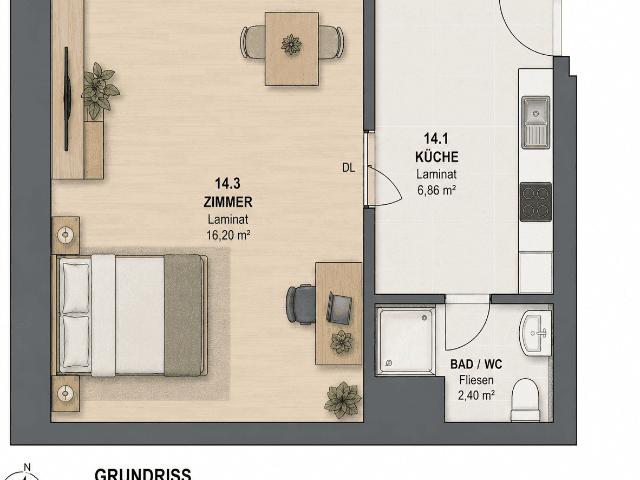 Apartment mieten in Jakomini, Gersdorf-Feistritz
