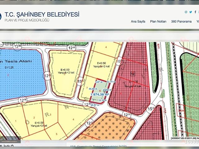 Şahinbey, Gaziantep içerisinde satılık Arsa