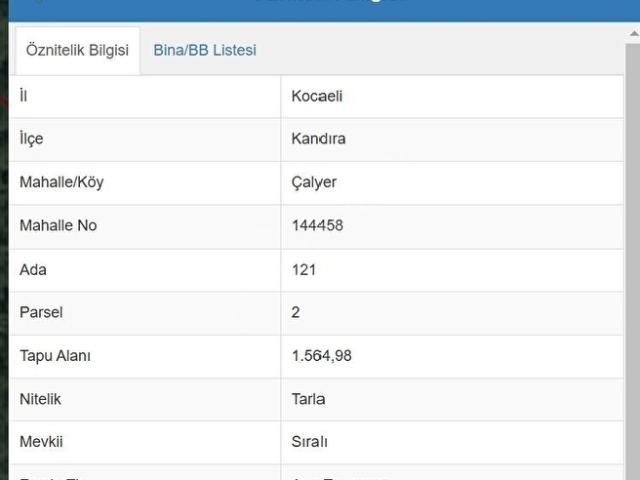 Kandira, Kocaeli içerisinde satılık Arsa