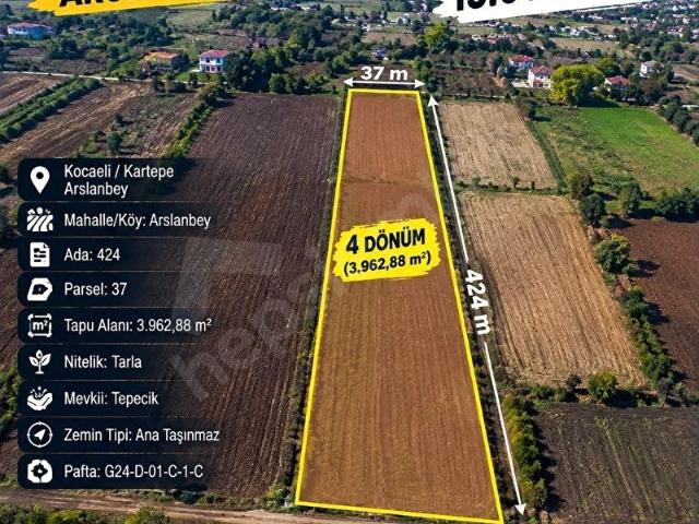 Kartepe, Kocaeli içerisinde satılık Arsa