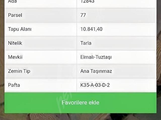 Kocasinan, Kayseri içerisinde satılık Arsa