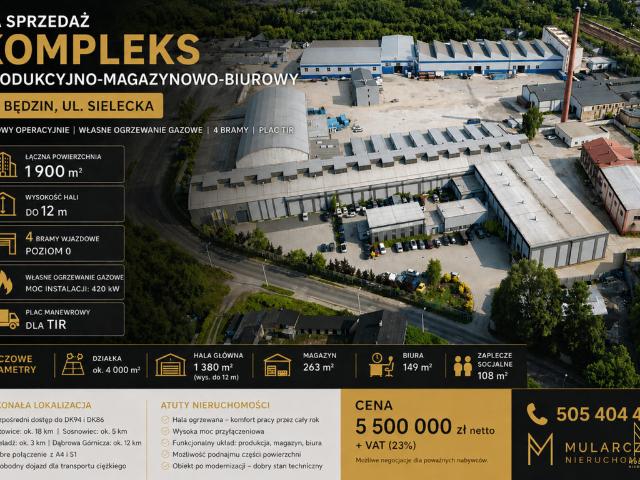 Komercyjne na sprzedaż w Będzin, Śląskie