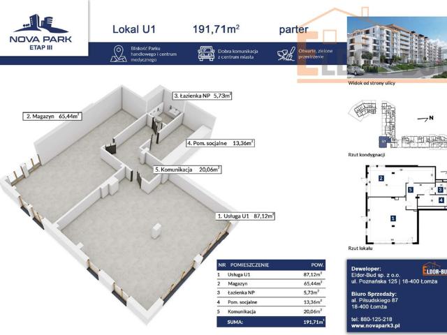 Biuro na sprzedaż w Łomża, Podlaskie