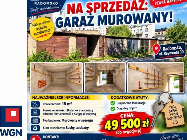 Garaż na sprzedaż w Radomsko, Łódzkie