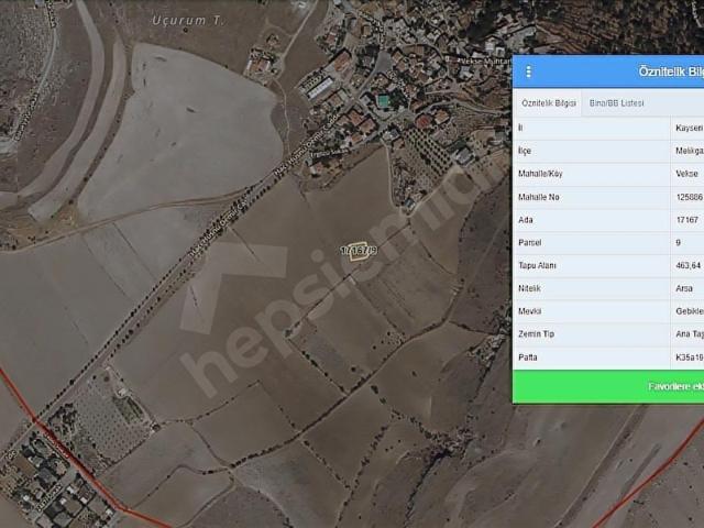 Melikgazi, Kayseri içerisinde satılık Arsa