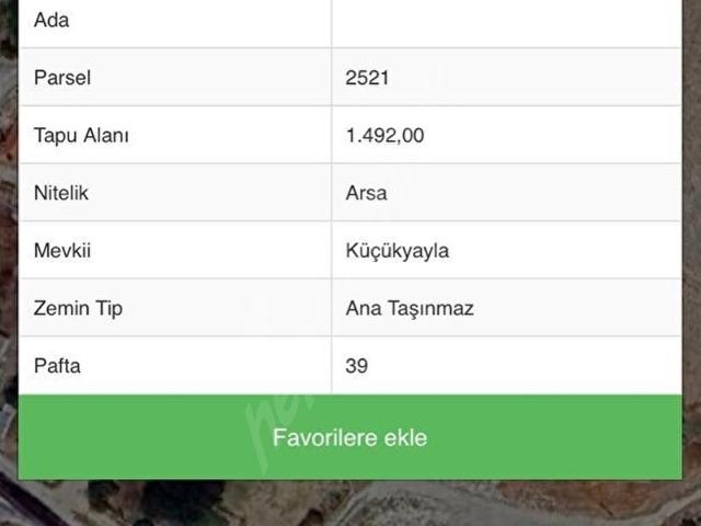 Pınarbaşı, Cihanbeyli içerisinde satılık Arsa