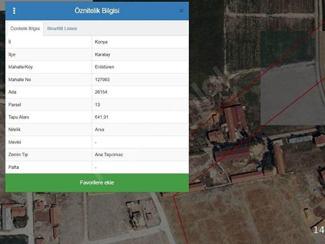 Karatay, Konya içerisinde satılık Arsa