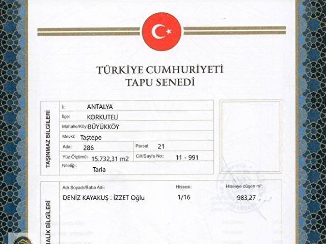 Korkuteli, Antalya içerisinde satılık mülk