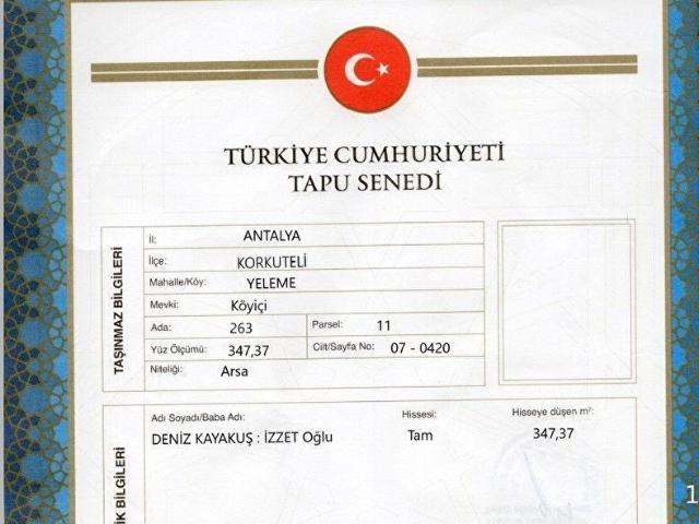 Korkuteli, Antalya içerisinde satılık Arsa