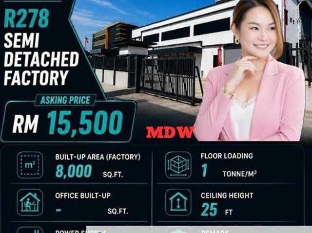 Warehouse for rent in Petaling, Damansara Damai