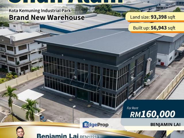 Warehouse for rent in Petaling, Alam Impian