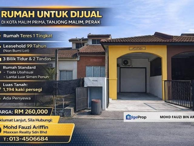 House for sale in Perak