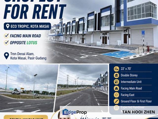 Shop for rent in Pasir Gudang, Johor