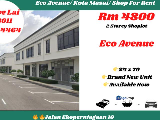 Shop for rent in Pasir Gudang, Johor