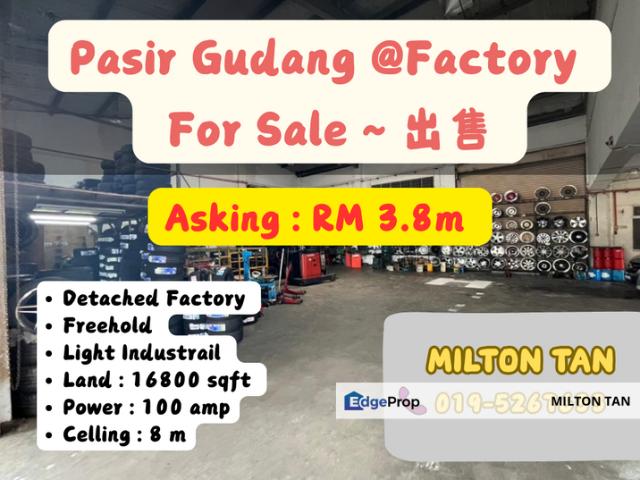 Warehouse for rent in Pasir Gudang, Johor
