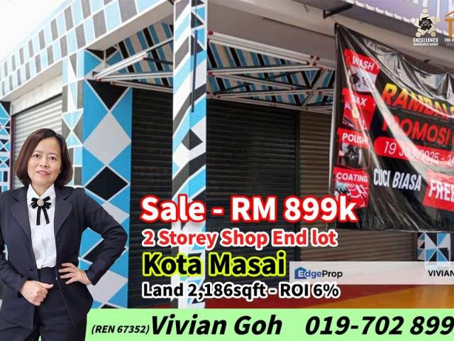 Shop for sale in Pasir Gudang, Johor