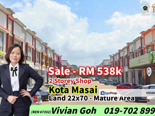 Shop for sale in Pasir Gudang, Johor