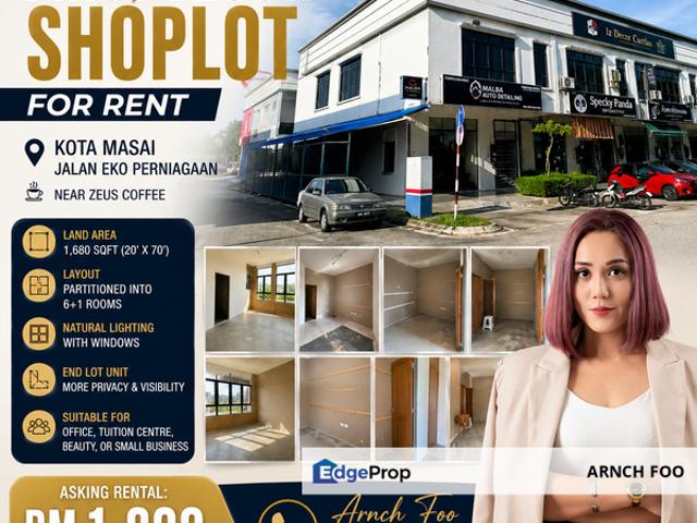 Shop for rent in Pasir Gudang, Johor