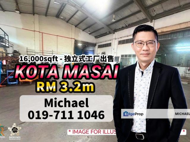 Warehouse for sale in Pasir Gudang, Johor