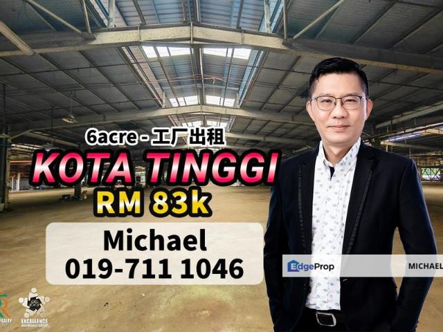 Warehouse for rent in Kota Tinggi, Johor