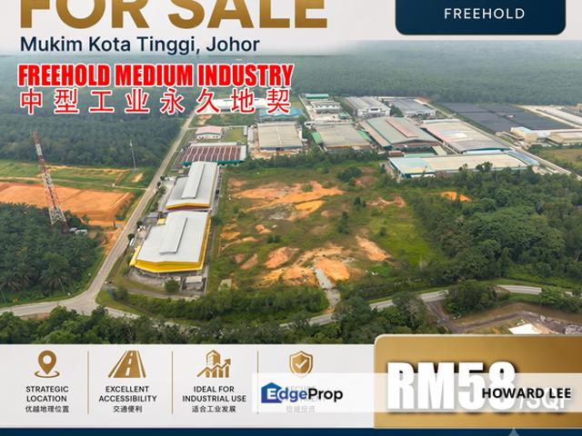 Warehouse for sale in Kota Tinggi, Johor