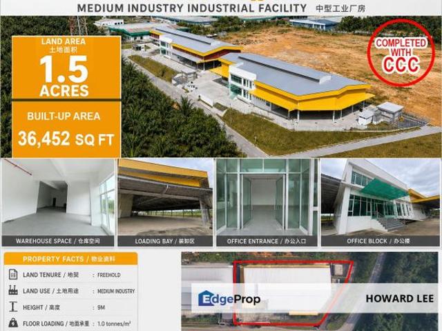 Warehouse for sale in Kota Tinggi, Johor