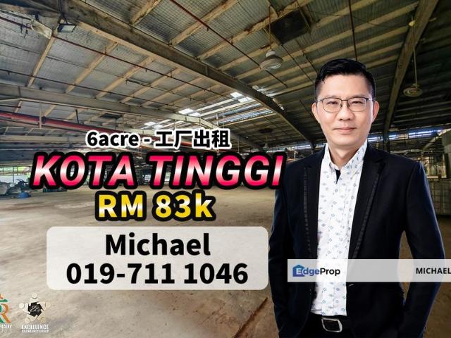 Warehouse for rent in Kota Tinggi