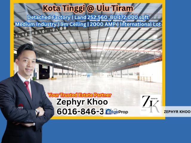 Warehouse for sale in Kota Tinggi, Johor
