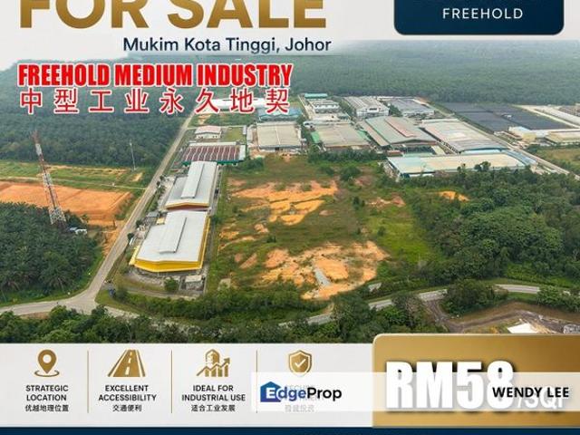 Warehouse for sale in Kota Tinggi, Johor