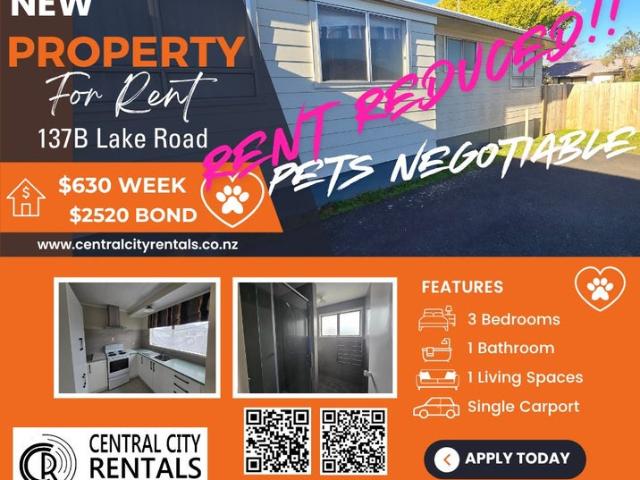 House for rent in Koutu, Rotorua