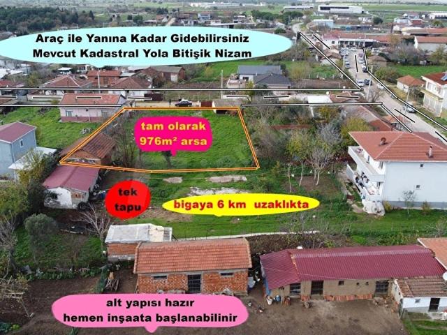 Güleç, Biga içerisinde satılık Arsa