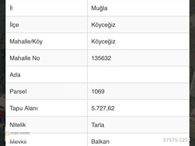 Köyceğiz, Muğla içerisinde satılık Arsa