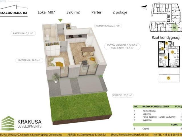 Mieszkanie na sprzedaż w Kraków, Małopolskie