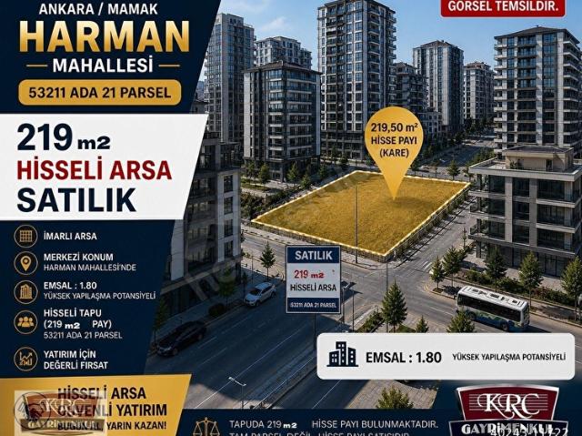 Harman Mahallesi, Mamak içerisinde satılık Arsa