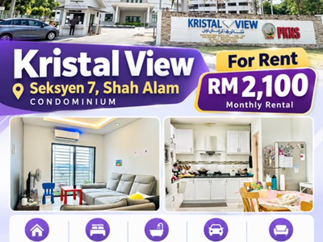 Condominium for rent in Seksyen 7, Shah Alam